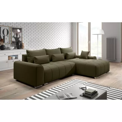 Rohová rozkládací sedačka RANDA - khaki