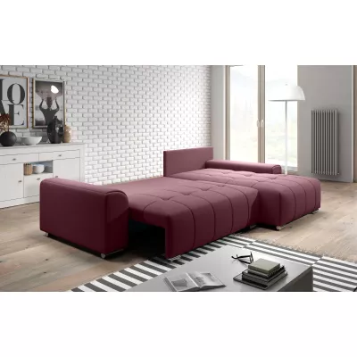 Rohová rozkládací sedačka RANDA - růžová