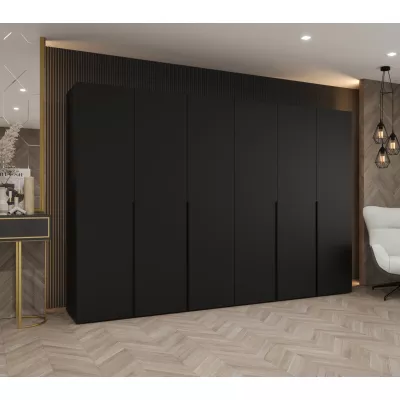 Šatní skříň 300 cm BETULA - černá