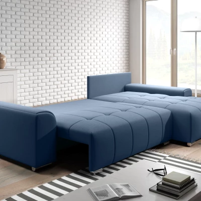 Rohová rozkládací sedačka RANDA - modrá