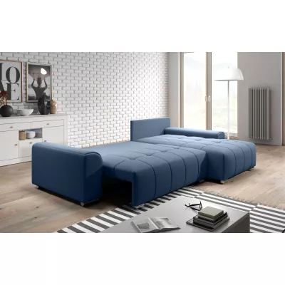 Rohová rozkládací sedačka RANDA - modrá