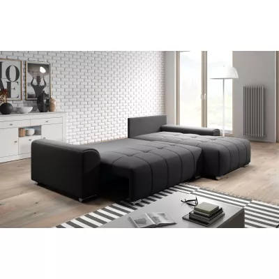 Rohová rozkládací sedačka RANDA - tmavě šedá