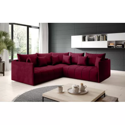 Rohová sedací souprava VALENTINI - červená