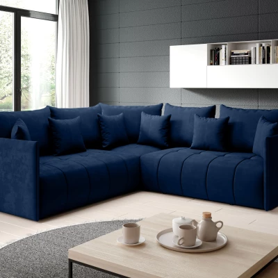 Rohová sedací souprava VALENTINI - modrá