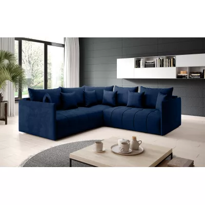 Rohová sedací souprava VALENTINI - modrá