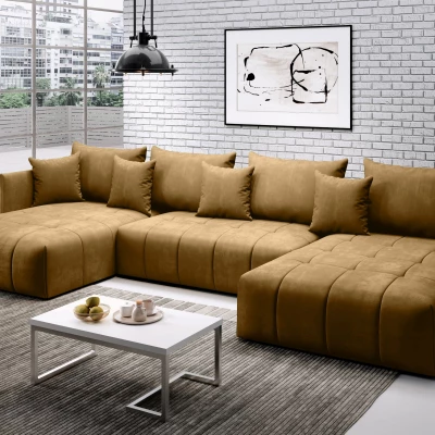 Sedací souprava do U VALENTINI - hořčicová