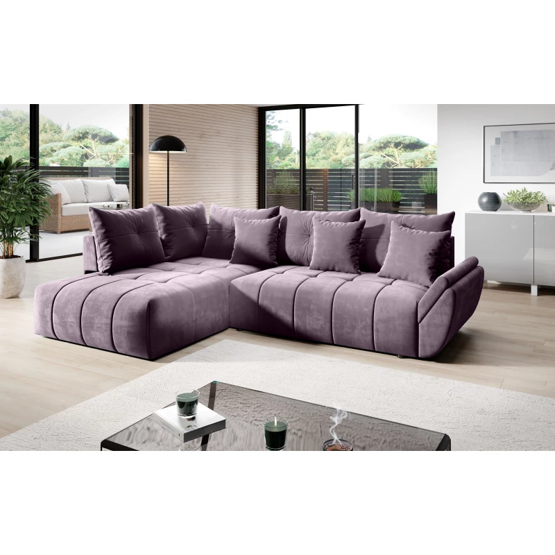 Sedačka s úložným prostorem MAGIA - světle fialová