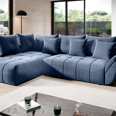 Sedačka s úložným prostorem MAGIA - světle modrá