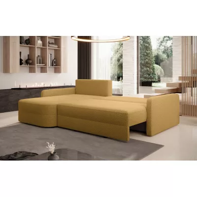 Rozkládací sedací souprava NADRAH - hořčicová