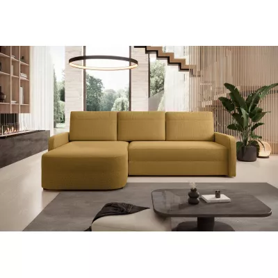 Rozkládací sedací souprava NADRAH - hořčicová