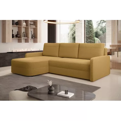 Rozkládací sedací souprava NADRAH - hořčicová