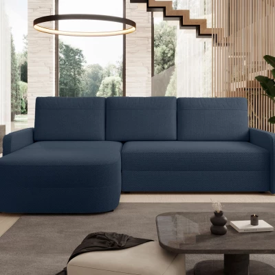 Rozkládací sedací souprava NADRAH - tmavě modrá