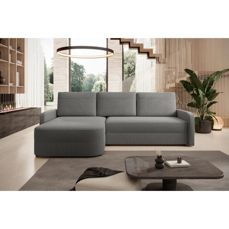 Rozkládací sedací souprava NADRAH - světle šedá