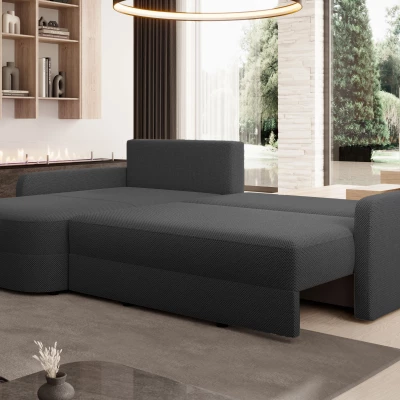 Rozkládací sedací souprava NADRAH - tmavě šedá