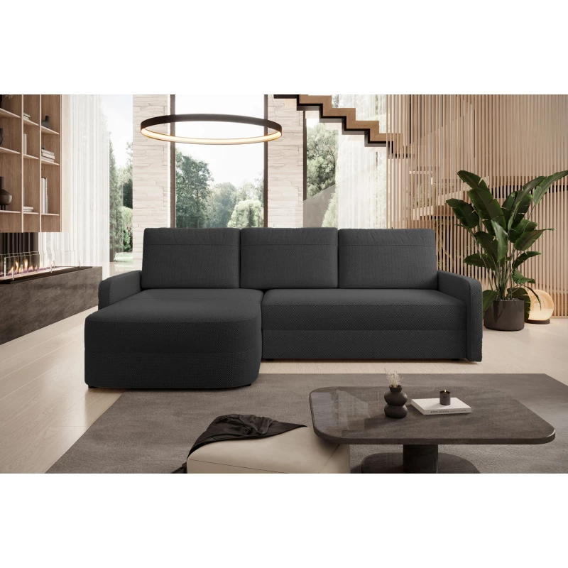 Rozkládací sedací souprava NADRAH - tmavě šedá