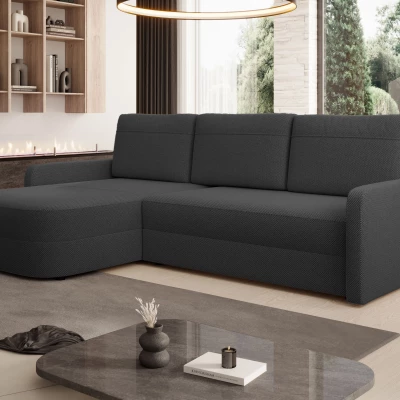 Rozkládací sedací souprava NADRAH - tmavě šedá