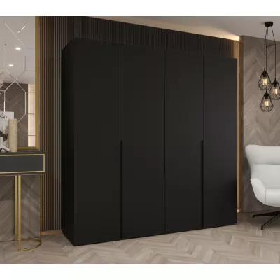 Šatní skříň 200 cm BETULA - černá