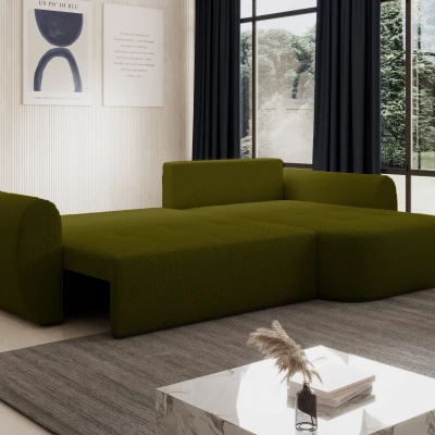 Designová sedací souprava HANELORA - olivová