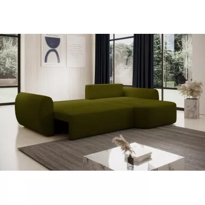 Designová sedací souprava HANELORA - olivová