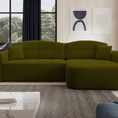 Designová sedací souprava HANELORA - olivová