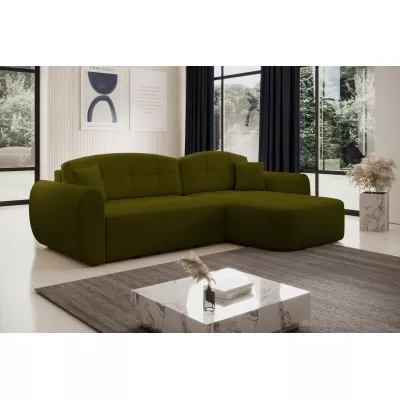 Designová sedací souprava HANELORA - olivová