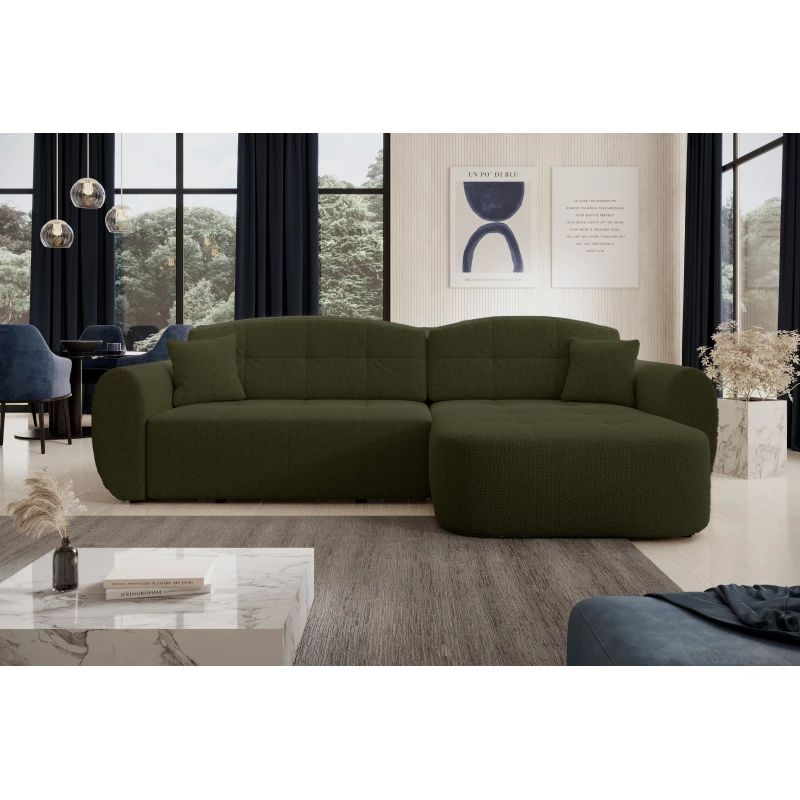 Designová sedací souprava HANELORA - khaki