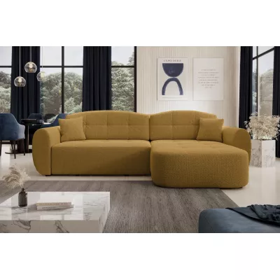 Designová sedací souprava HANELORA - hořčicová