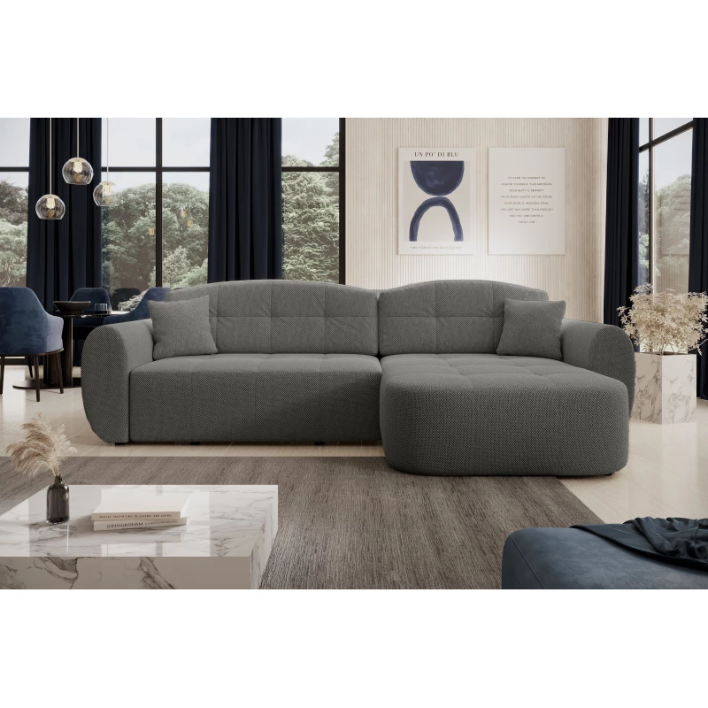 Designová sedací souprava HANELORA - světle šedá