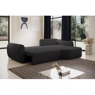 Designová sedací souprava HANELORA - tmavě šedá