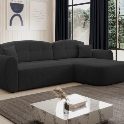 Designová sedací souprava HANELORA - tmavě šedá