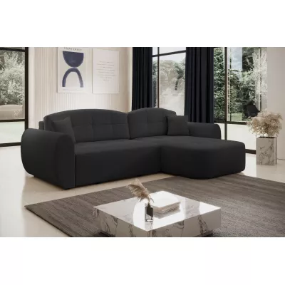 Designová sedací souprava HANELORA - tmavě šedá