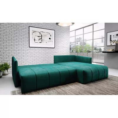 Elegantní rohová sedačka ALBERTINA - světle hnědá