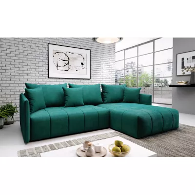 Elegantní rohová sedačka ALBERTINA - zelená
