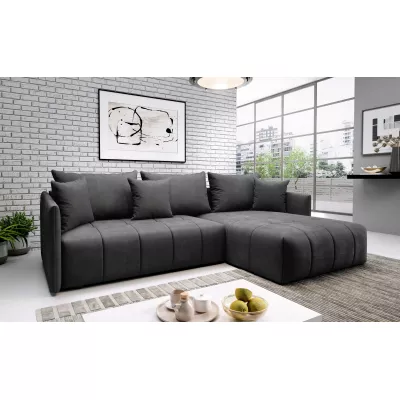Elegantní rohová sedačka ALBERTINA - grafit