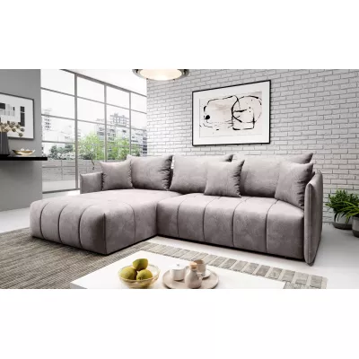 Elegantní rohová sedačka ALBERTINA - šedá