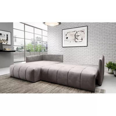 Elegantní rohová sedačka ALBERTINA - šedá