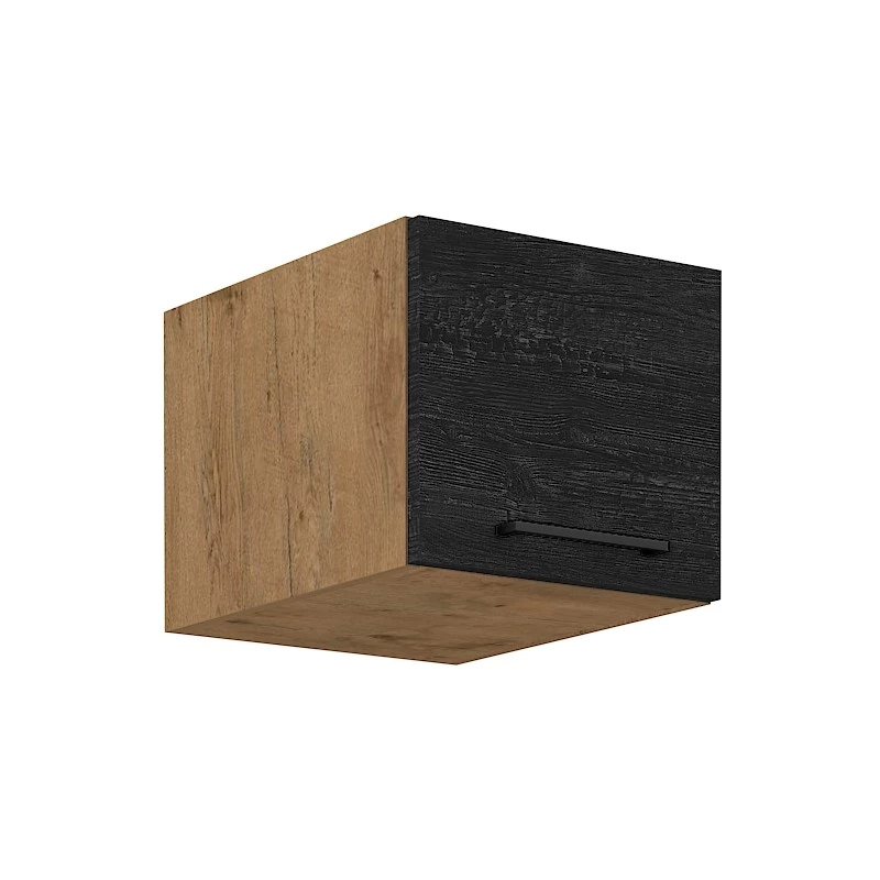 Horní skříňka s výklopnými dvířky VANYA - šířka 40 cm, matera / dub lancelot