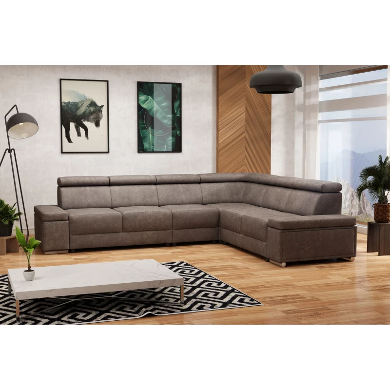 Velká sedací souprava BERENIKE - hnědá