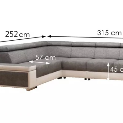 Velká sedací souprava BERENIKE - krémová