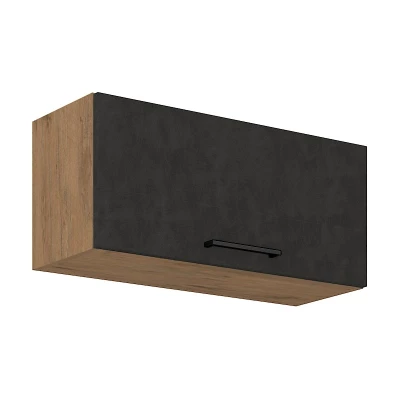 Digestořová skříňka VANYA - šířka 80 cm, matera / dub lancelot