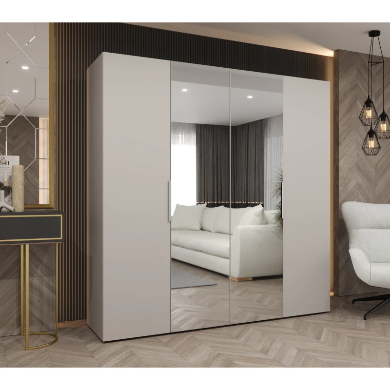 Šatní skříň 200 cm KUBRA - kašmírová