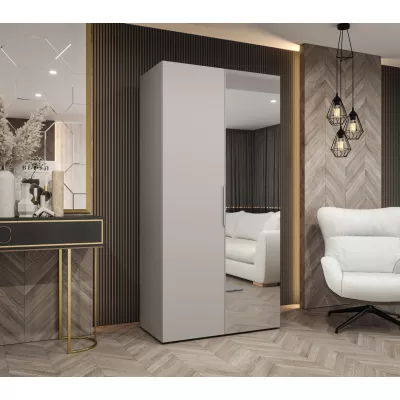 Šatní skříň 100 cm KUBRA - kašmírová