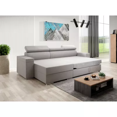 Stylová rozkládací sedačka LEXIA S - béžová, pravý roh