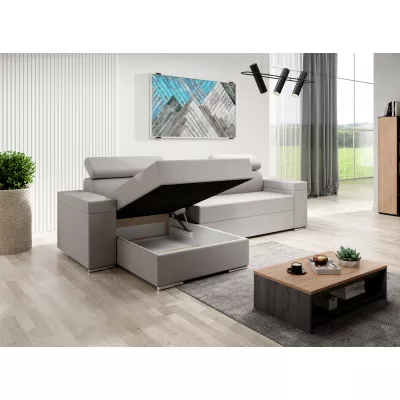 Stylová rozkládací sedačka LEXIA S - béžová, pravý roh