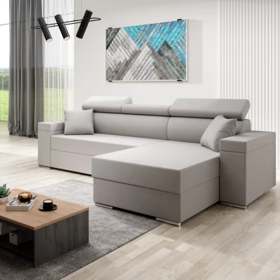 Stylová rozkládací sedačka LEXIA S - béžová, pravý roh