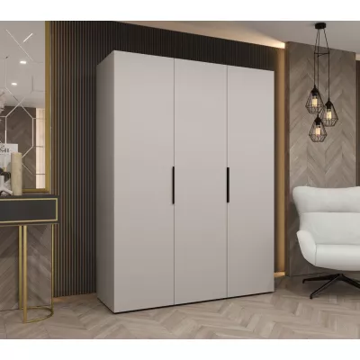 Šatní skříň 150 cm TUANA - kašmírová / černá