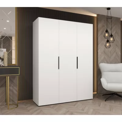 Šatní skříň 150 cm TUANA - bílá / černá