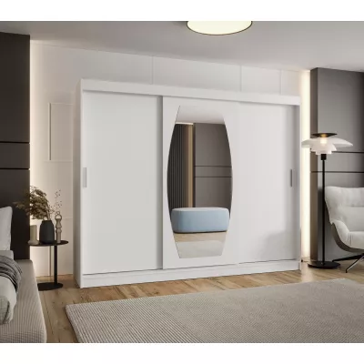 Šatní skříň 250 cm SEYMA - bílá