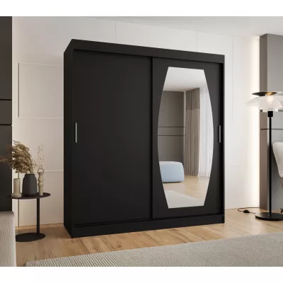 Šatní skříň 180 cm SEYMA - černá