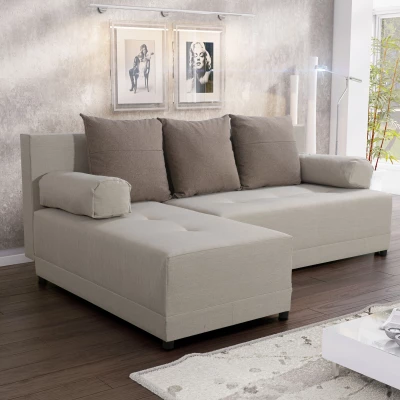 Malá sedací souprava VANESA - béžová / hnědá